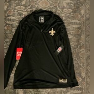 New Orleans Saints Quater Zip Mens